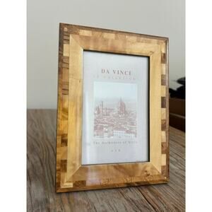 DA VINCI Le Collezioni Inlaid Marquetry Wood Easel Photo Frame 4 X 6